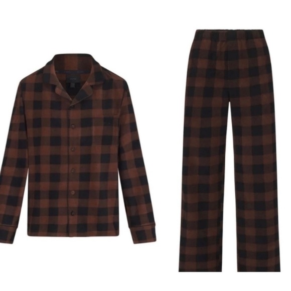 SKIMS Other - SKIMS Fleece Plaid Sleep Set JASPER BUFFALO CHECK/ Size 2X / (ST-SLE-116…